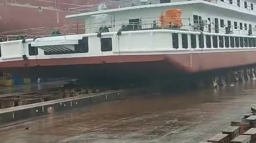 國產船舶順利下水，氣囊技術彰顯科技突破